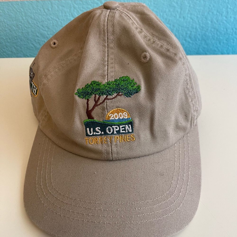 US Open 2008 Torrey Pines Ahead Golf Hat Beige